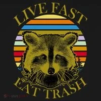 Live Fast Eat Trash Tank Top thumb 6