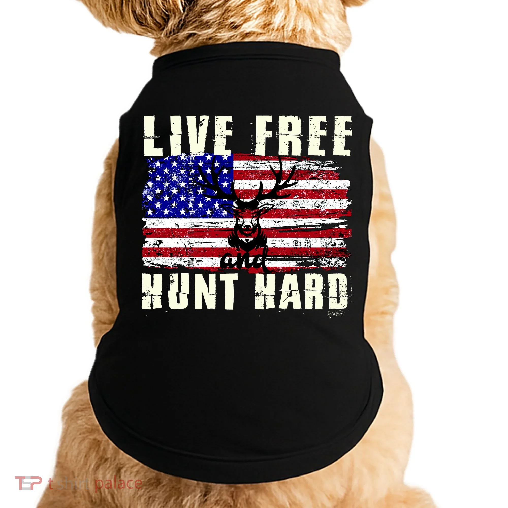 Live Free Hunt Hard Doggie Tank