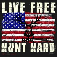 Live Free Hunt Hard USA-Made Doggie Bandana thumb 2