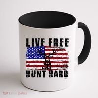 Live Free Hunt Hard Coffee Mug thumb 1