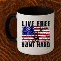 Live Free Hunt Hard Coffee Mug thumb 2