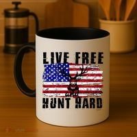 Live Free Hunt Hard Coffee Mug thumb 4