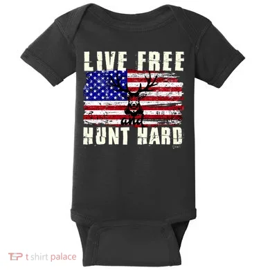 Live Free Hunt Hard Baby Bodysuit