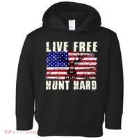 Live Free Hunt Hard Toddler Hoodie thumb 0