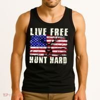 Live Free Hunt Hard Tank Top thumb 3