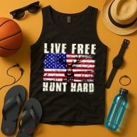 Live Free Hunt Hard Tank Top thumb 4