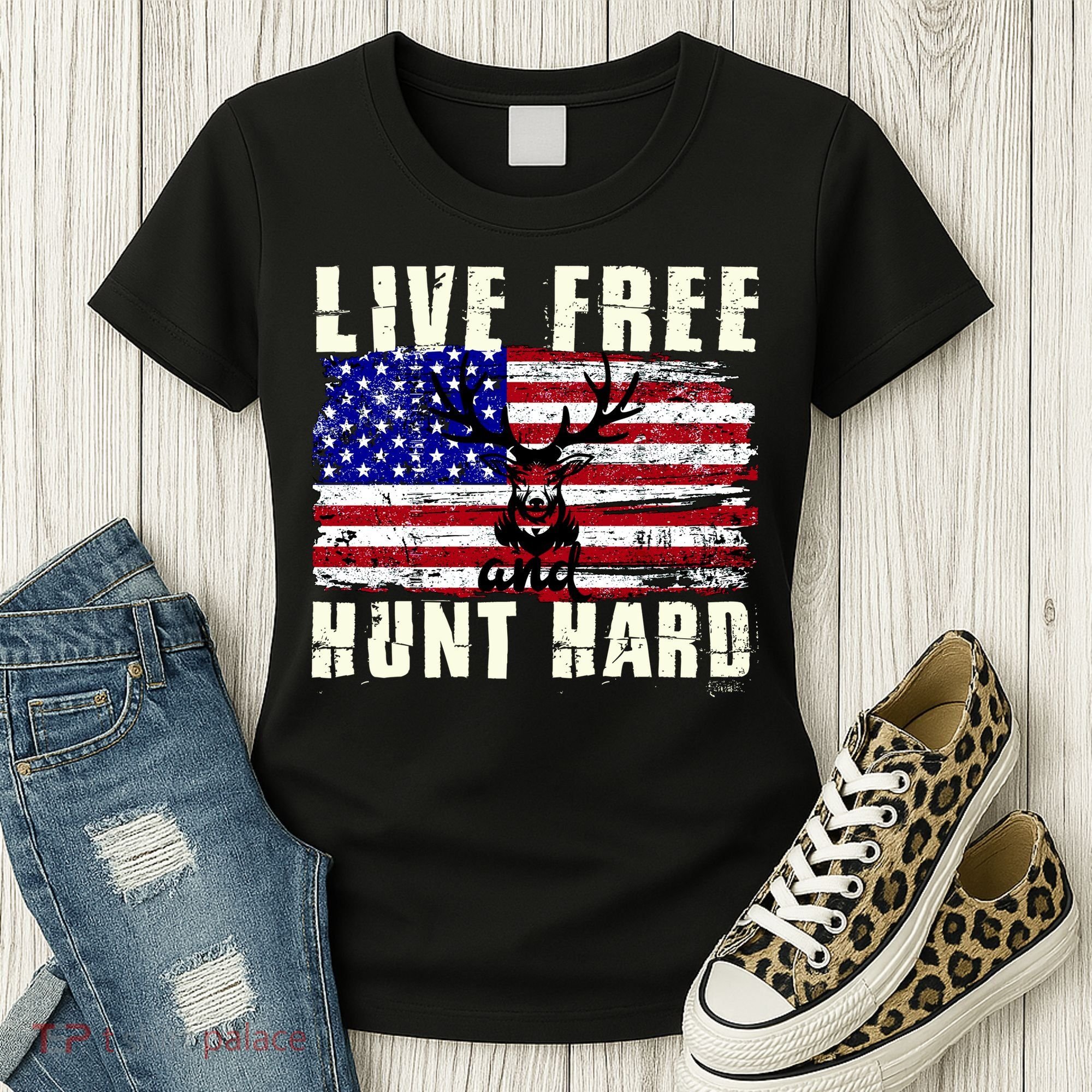 Live Free Hunt Hard Women's T-Shirt