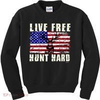 Live Free Hunt Hard Kids Sweatshirt thumb 0