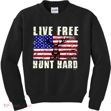 Live Free Hunt Hard Kids Sweatshirt