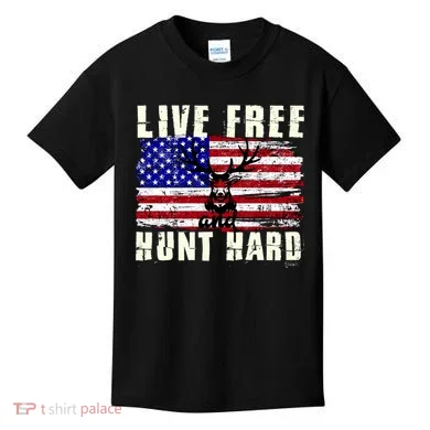 Live Free Hunt Hard Kids T-Shirt