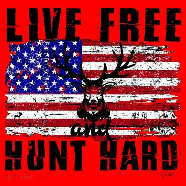Live Free Hunt Hard Santa Hat