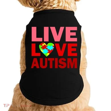 Live Love Autism Doggie Tank