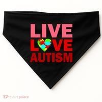 Live Love Autism USA-Made Doggie Bandana thumb 0