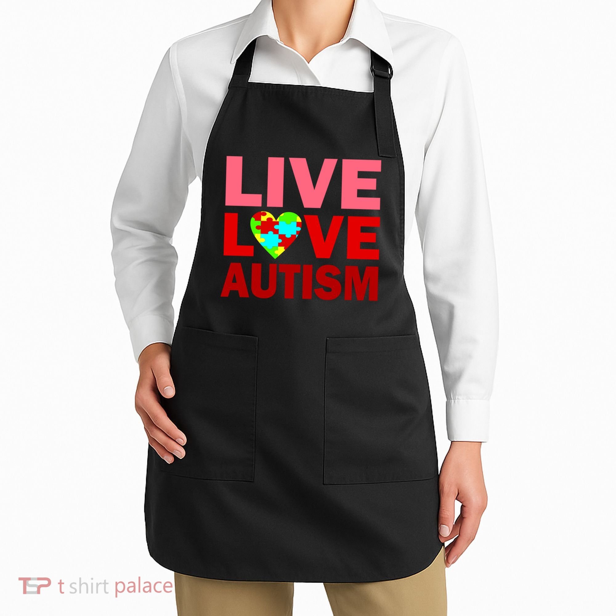 Live Love Autism Apron