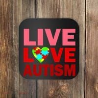 Live Love Autism Coaster thumb 0