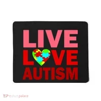 Live Love Autism Mousepad thumb 0