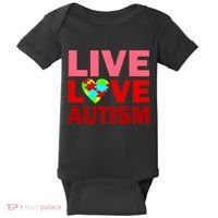 Live Love Autism Baby Bodysuit thumb 0