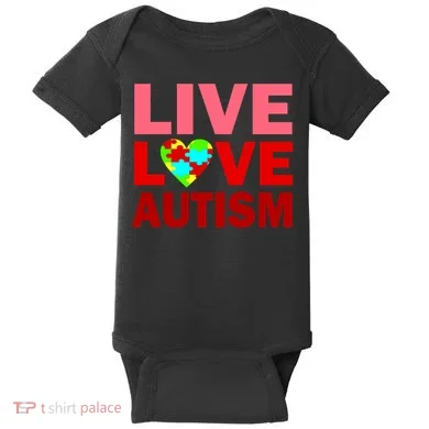 Live Love Autism Baby Bodysuit