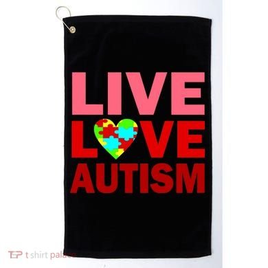 Live Love Autism Golf Towel