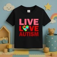 Live Love Autism Toddler T-Shirt thumb 3
