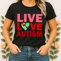 Live Love Autism Women's T-Shirt thumb 2