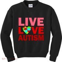 Live Love Autism Kids Sweatshirt thumb 0