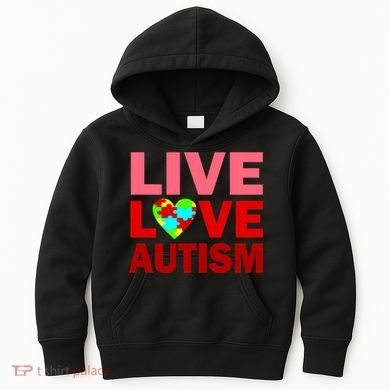 Live Love Autism Kids Hoodie