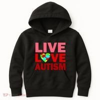 Live Love Autism Kids Hoodie thumb 0