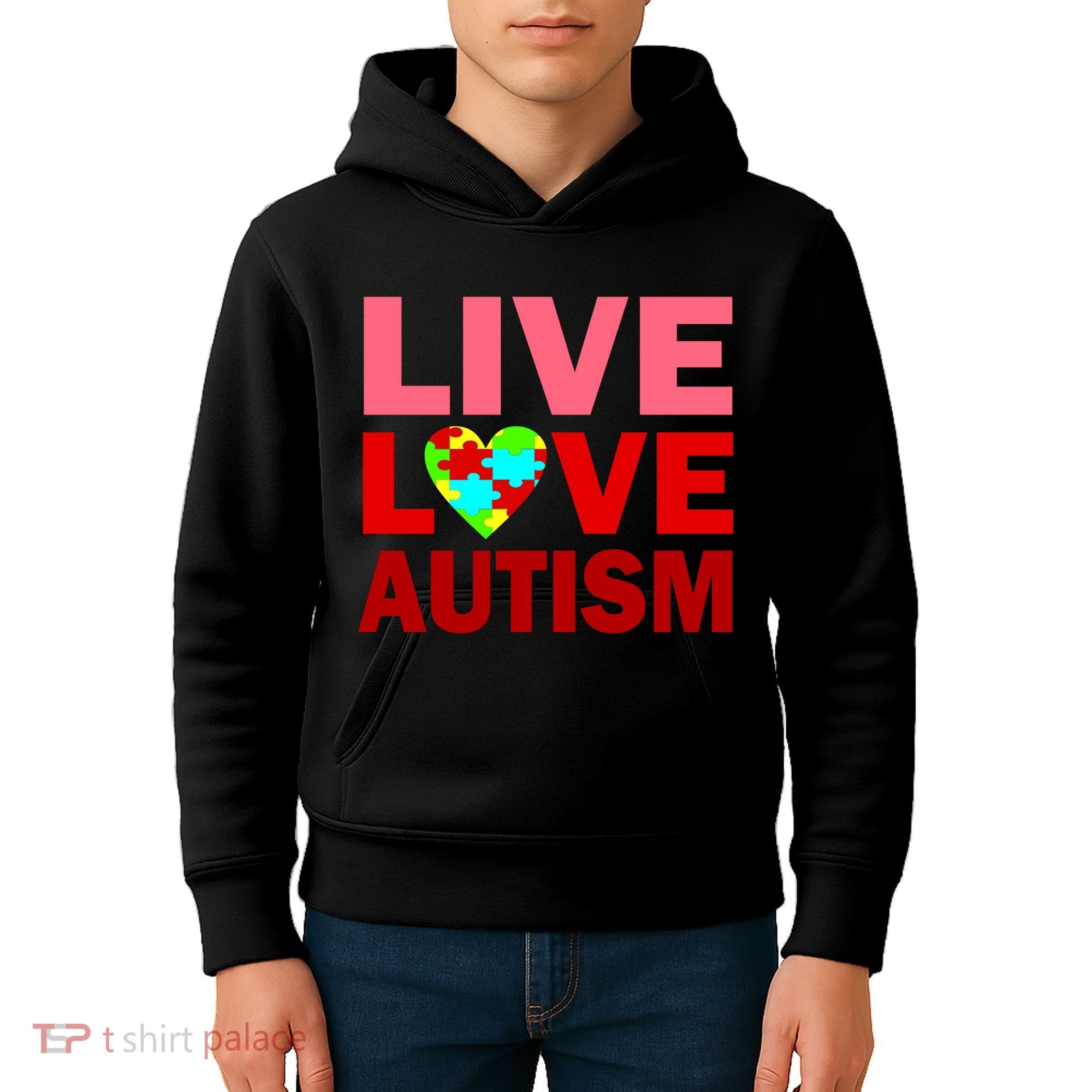 Live Love Autism Kids Hoodie