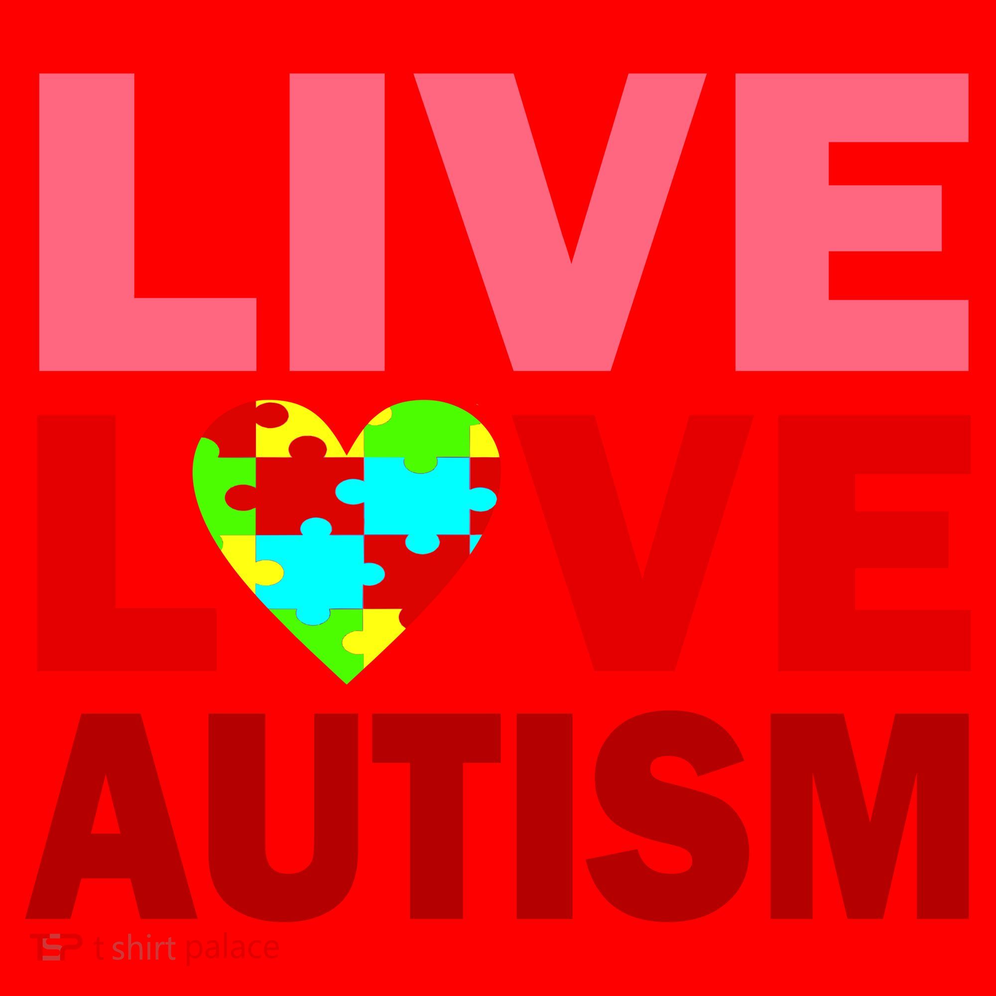 Live Love Autism Santa Hat