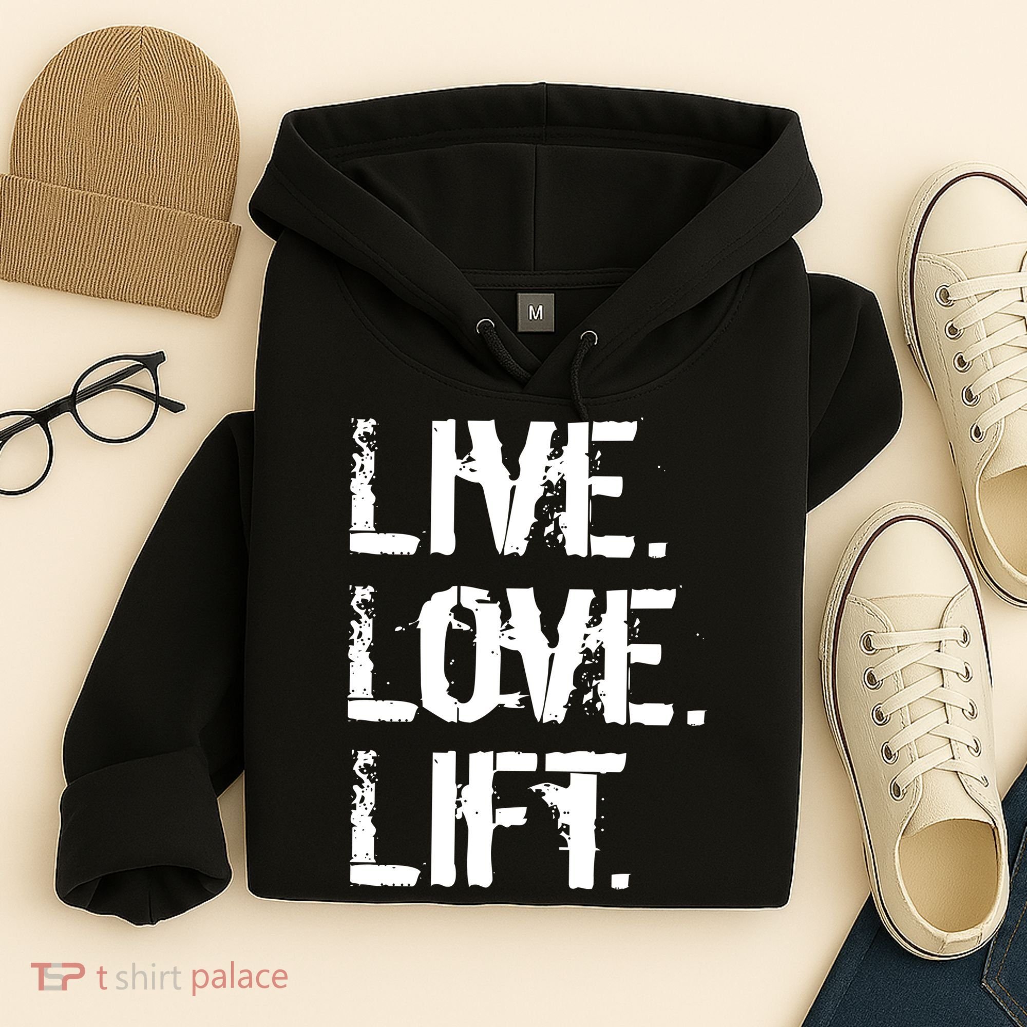 Live Love Lift Retro Fitness Hoodie