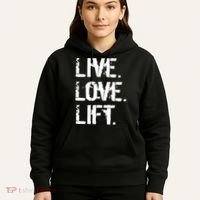 Live Love Lift Retro Fitness Hoodie thumb 5
