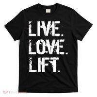 Live Love Lift Retro Fitness T-Shirt thumb 0