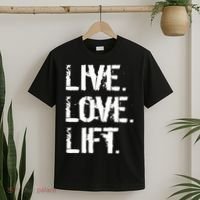 Live Love Lift Retro Fitness T-Shirt thumb 2