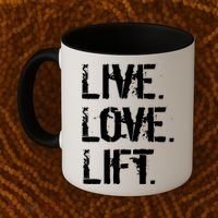 Live Love Lift Retro Fitness Coffee Mug thumb 2