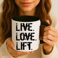 Live Love Lift Retro Fitness Coffee Mug thumb 3