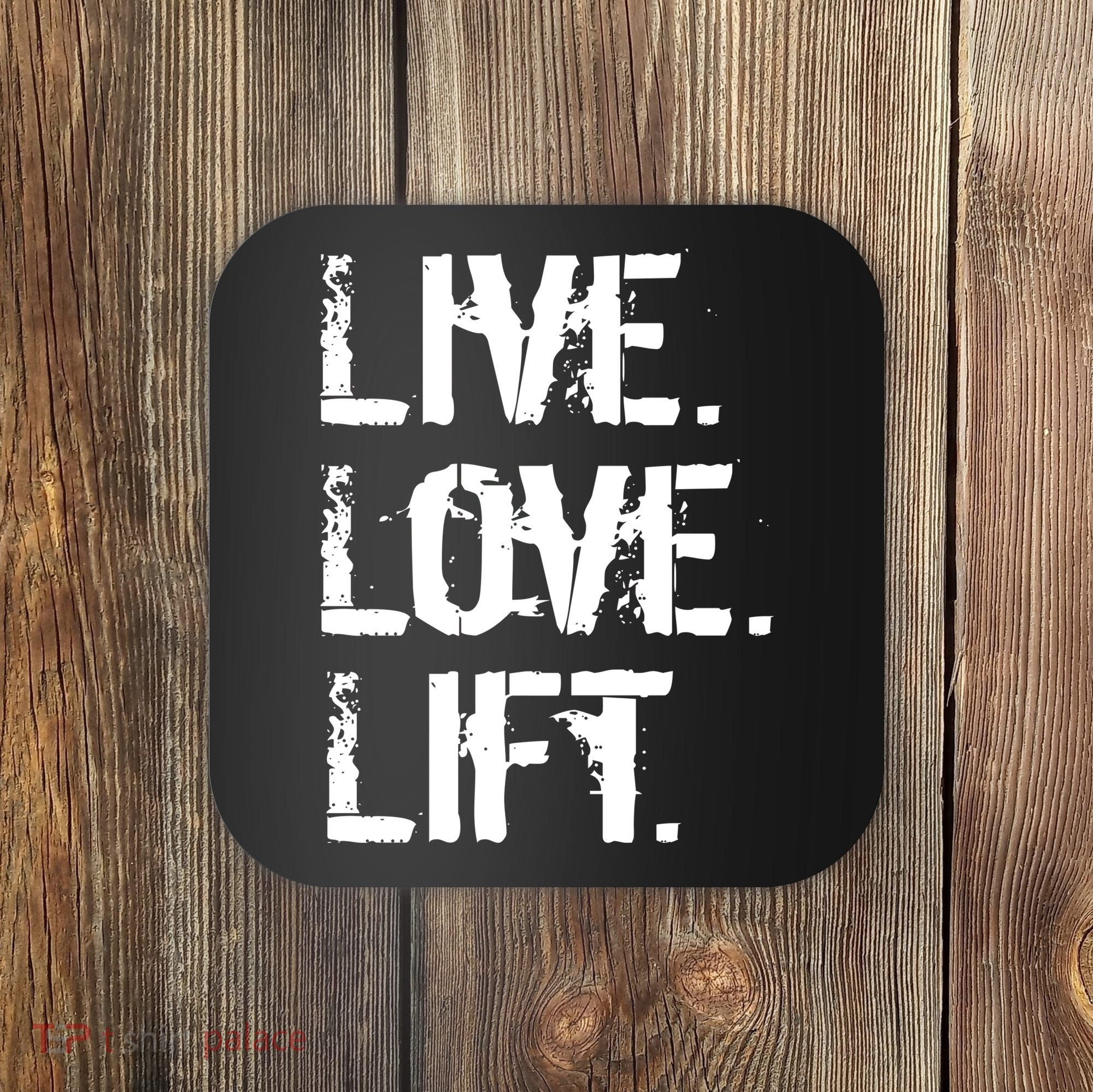 Live Love Lift Retro Fitness Coaster