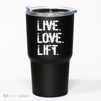 Live Love Lift Retro Fitness Tumbler thumb 0