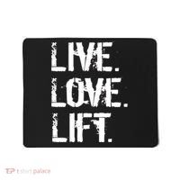 Live Love Lift Retro Fitness Mousepad thumb 0