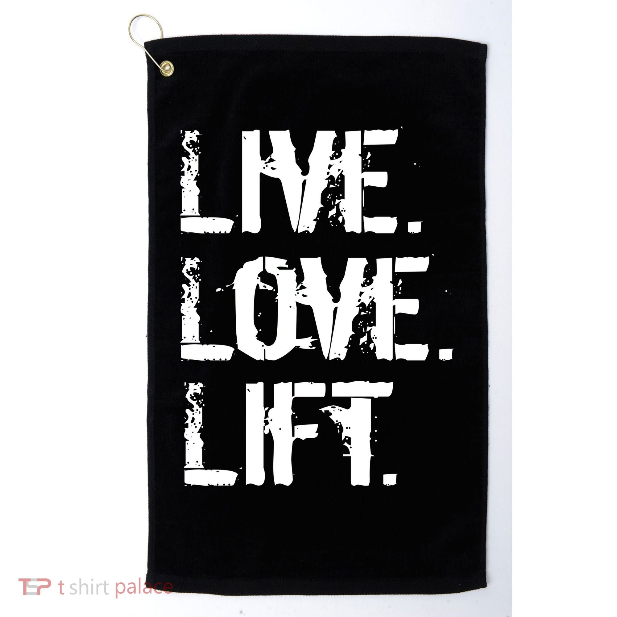 Live Love Lift Retro Fitness Golf Towel