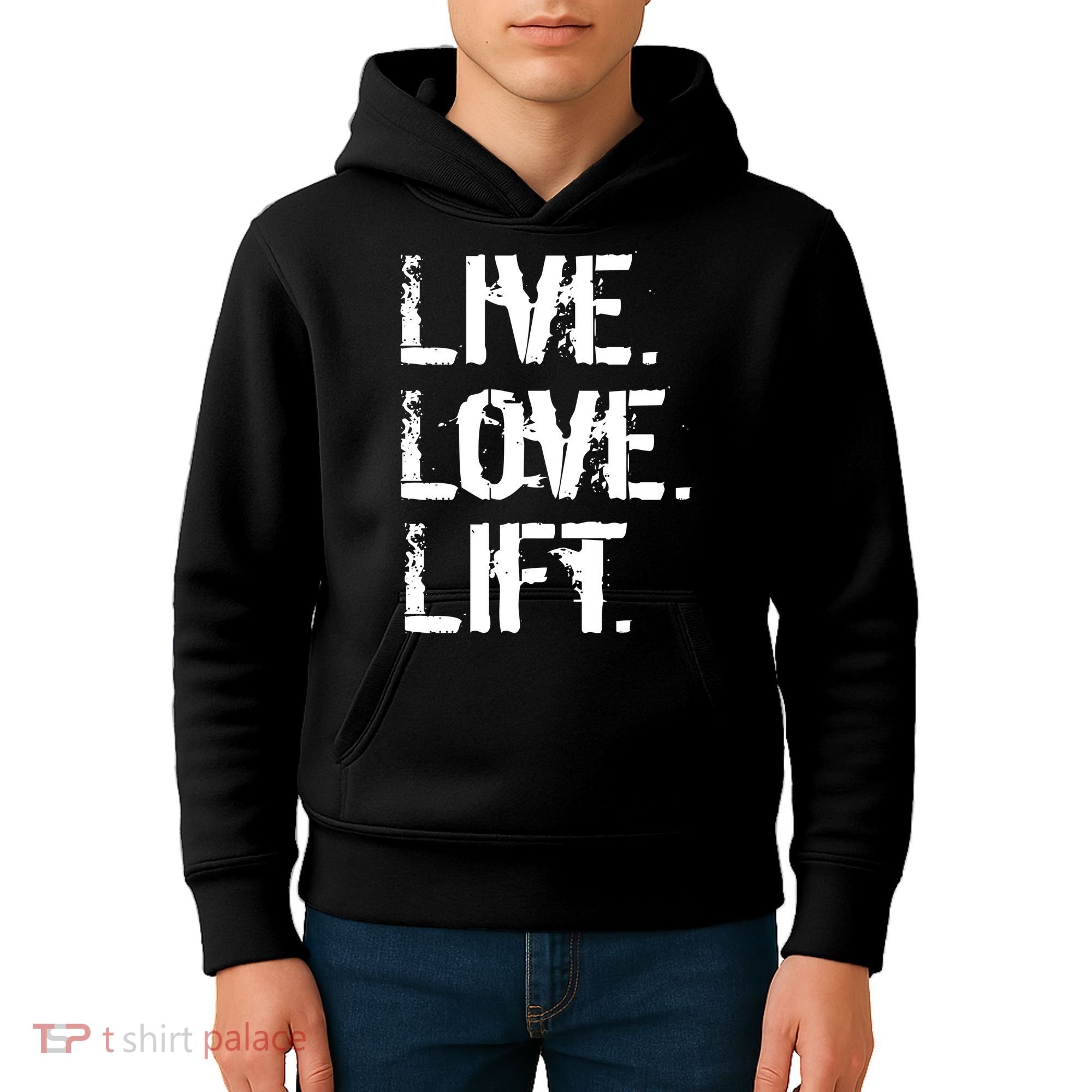 Live Love Lift Retro Fitness Kids Hoodie