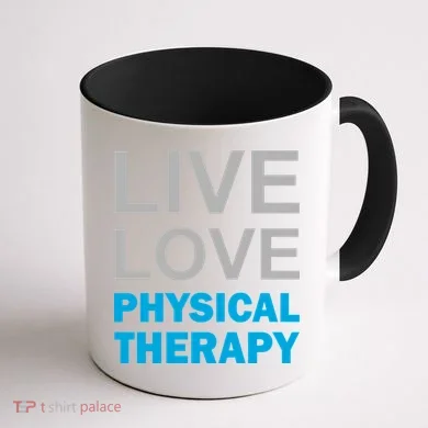 Live Love Physical Therapy Coffee Mug back