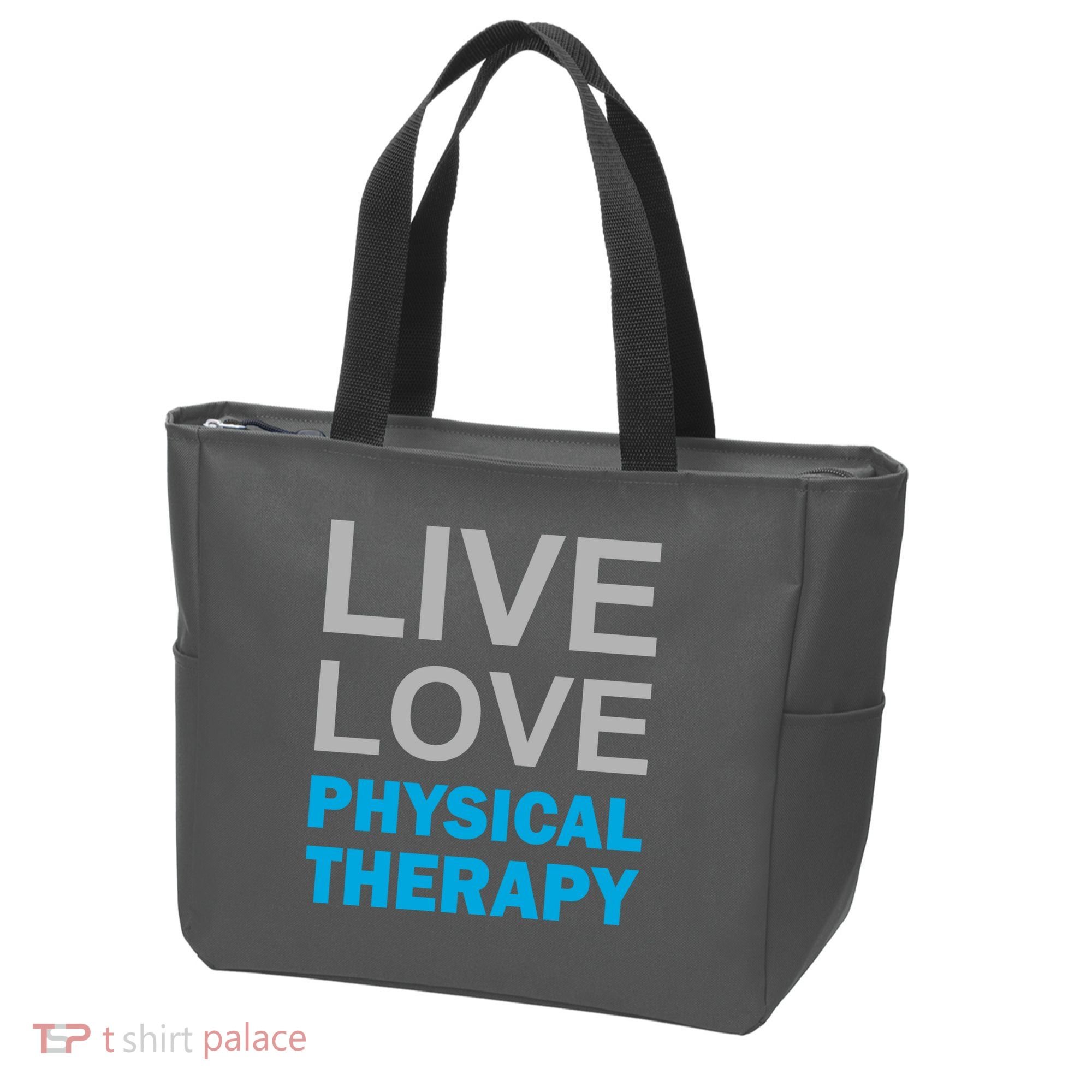 Live Love Physical Therapy Tote Bag