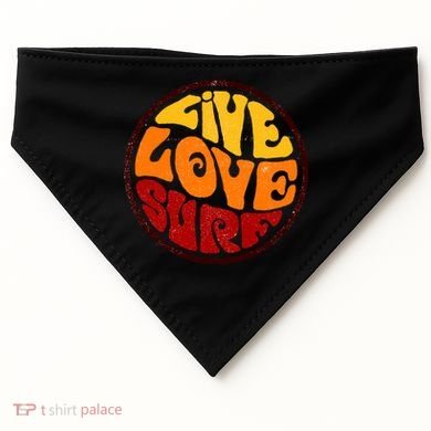 Live Love Surf USA-Made Doggie Bandana