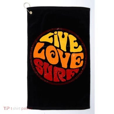 Live Love Surf Golf Towel