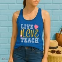 Live Love Teach Women's Tank Top thumb 2