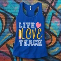 Live Love Teach Women's Tank Top thumb 3