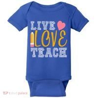 Live Love Teach Baby Bodysuit thumb 0