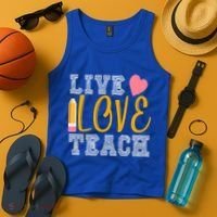 Live Love Teach Tank Top thumb 4
