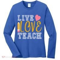 Live Love Teach Women's Long Sleeve Shirt thumb 0